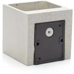 LAMPENWELT LED Applique Exterieur En Béton 'Riak' Pour Salle De Bain - Gris Béton, Transparent -LAMPENWELT Soldes Boutique 8054128 4