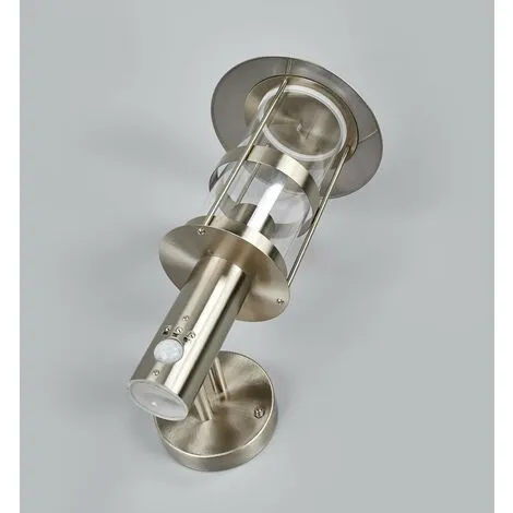 LAMPENWELT Lampe Exterieure Detecteur De Mouvement 'Noemi' En Inox - Inox, Transparent 4 LAMPENWELT Lampe Exterieure Detecteur De Mouvement 'Noemi' En Inox - Inox, Transparent – Image 4