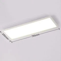 LAMPENWELT LED Plafonnier à Intensité Variable 'Lysander' En Aluminium Pour Bureau - Blanc, (RAL 9016) 7 LAMPENWELT LED Plafonnier à Intensité Variable 'Lysander' En Aluminium Pour Bureau - Blanc, (RAL 9016) -LAMPENWELT Soldes Boutique 8171979 4