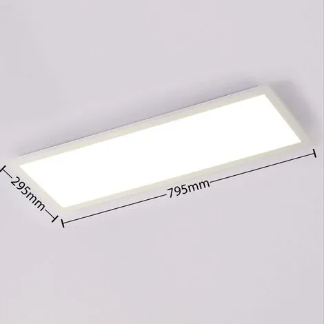 LAMPENWELT LED Plafonnier à Intensité Variable 'Lysander' En Aluminium Pour Bureau - Blanc, (RAL 9016) 4 LAMPENWELT LED Plafonnier à Intensité Variable 'Lysander' En Aluminium Pour Bureau - Blanc, (RAL 9016) – Image 4