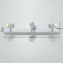 LAMPENWELT Spot à Intensité Variable 'Kardo' En Métal Pour Salle De Bain - Blanc, Chrome, Gelé -LAMPENWELT Soldes Boutique 8171989 4