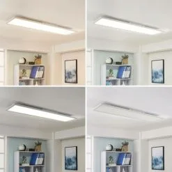 LAMPENWELT LED Plafonnier à Intensité Variable 'Lysander' En Aluminium Pour Bureau - Blanc, (RAL 9016) -LAMPENWELT Soldes Boutique 8187542 2