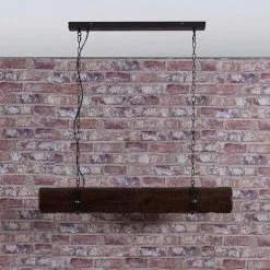 LAMPENWELT Suspension à Intensité Variable 'Legno' En Bois Pour Salon & Salle à Manger - Noir, Bois -LAMPENWELT Soldes Boutique 8222006 3