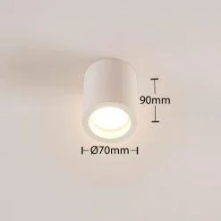 LAMPENWELT LED Plafonnier à Intensité Variable 'Annelies' En Plâtre Pour Salon & Salle à Manger - Blanc -LAMPENWELT Soldes Boutique 8284651 3