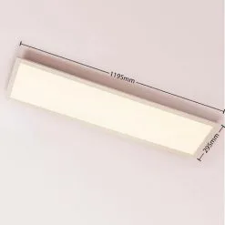 LAMPENWELT LED Plafonnier à Intensité Variable 'Tinus' Pour Salon & Salle à Manger - Blanc -LAMPENWELT Soldes Boutique 8749087 4