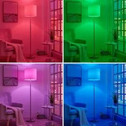 LAMPENWELT LED à Intensité Variable 'Everly' En Textile Pour Salon & Salle à Manger - Blanc, Nickel Mat -LAMPENWELT Soldes Boutique 8750833 2