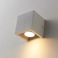 LAMPENWELT Applique Murale En Béton à Intensité Variable 'Gerda' Pour Couloir - Gris Béton -LAMPENWELT Soldes Boutique 9149811 4