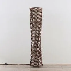 LAMPENWELT Lampadaire 'Joas' En Papier Pour Salon & Salle à Manger - Brun, Blanc -LAMPENWELT Soldes Boutique 9254882 3