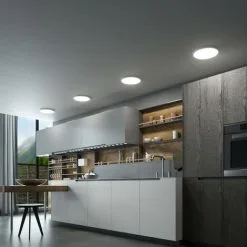 LAMPENWELT LED Plafonnier à Intensité Variable 'Solvie' Pour Couloir - Argent, Blanc -LAMPENWELT Soldes Boutique 9254902 2