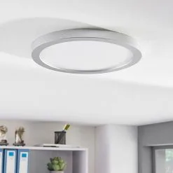 LAMPENWELT LED Plafonnier à Intensité Variable 'Solvie' Pour Couloir - Argent, Blanc -LAMPENWELT Soldes Boutique 9254902 3