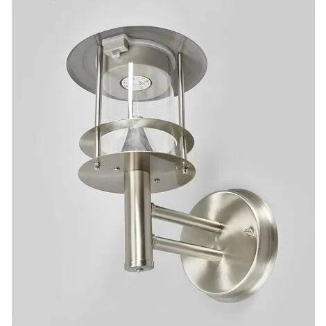 LAMPENWELT LED Applique Murale Solaire 'Sumaya' En Inox - Inox, Transparent 3 LAMPENWELT LED Applique Murale Solaire 'Sumaya' En Inox - Inox, Transparent – Image 3